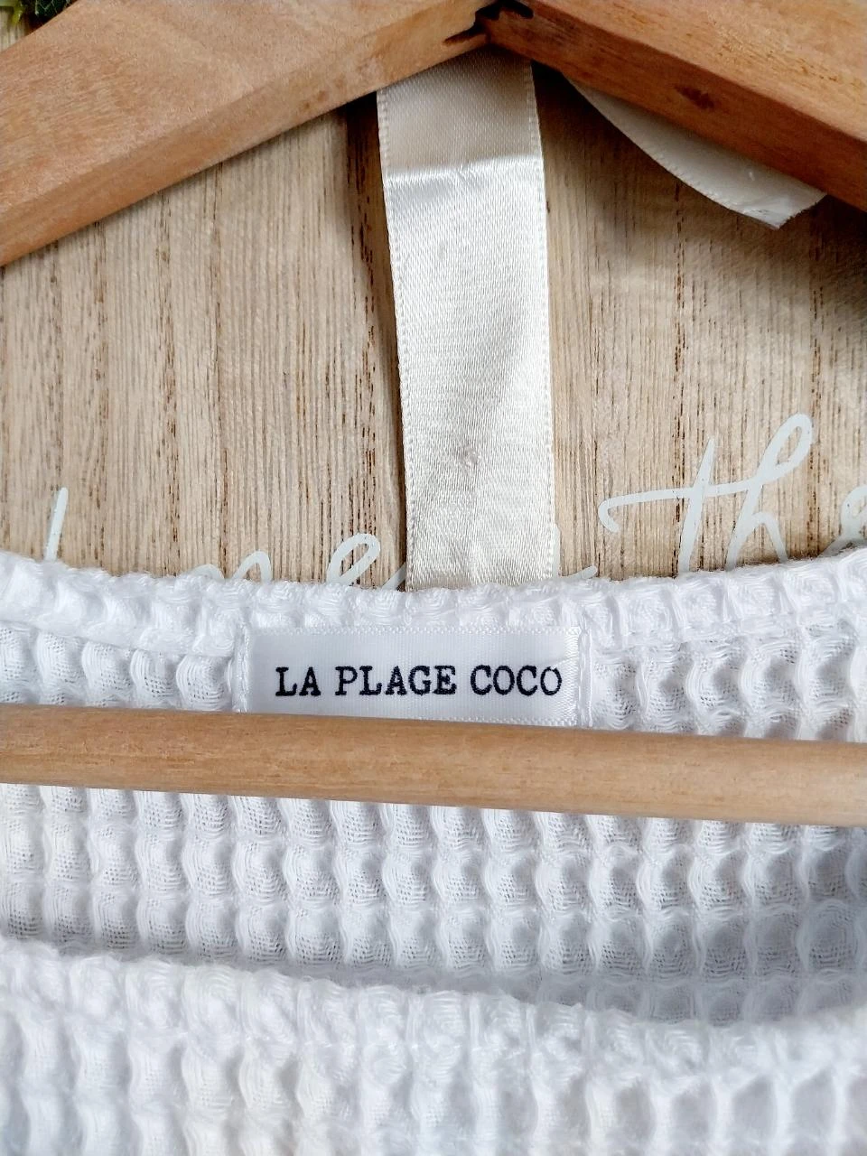 Vestido blanco 100% algodón de punto de abejón La plage Coco – photo 6